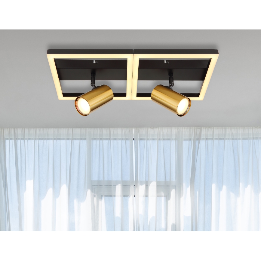 Globo - LED-Deckenleuchte 2xGU10/5W/230V + LED/22W/230V