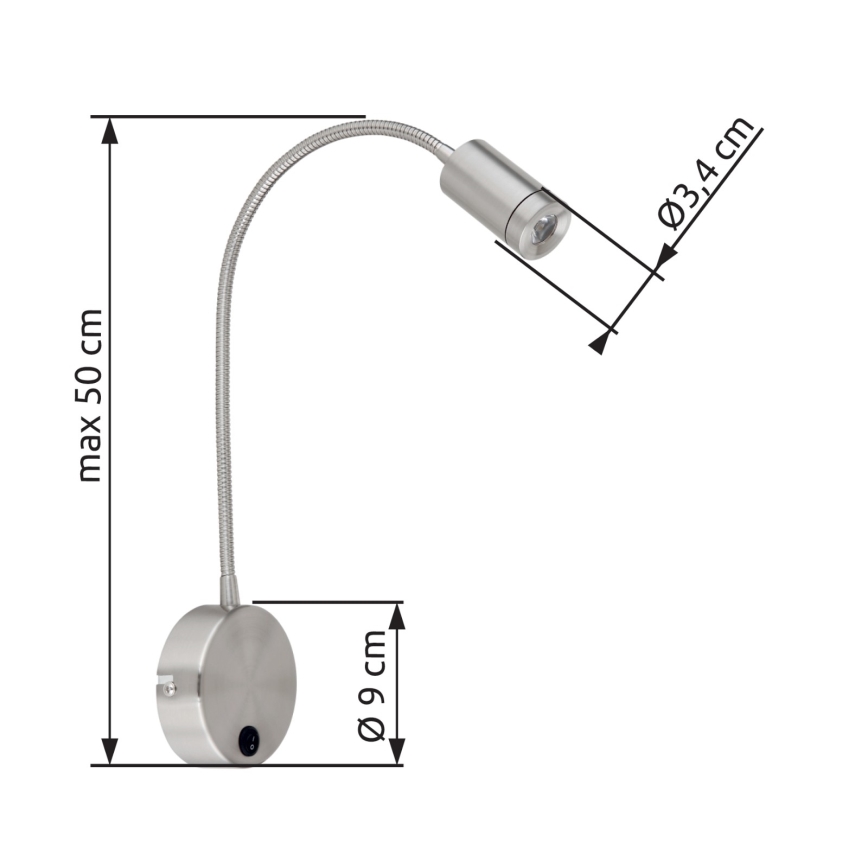 Globo - Flexible LED-Lampe LED/3W/230V