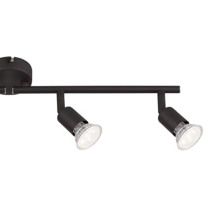 Globo - LED-Strahler 4xGU10/3W/230V schwarz