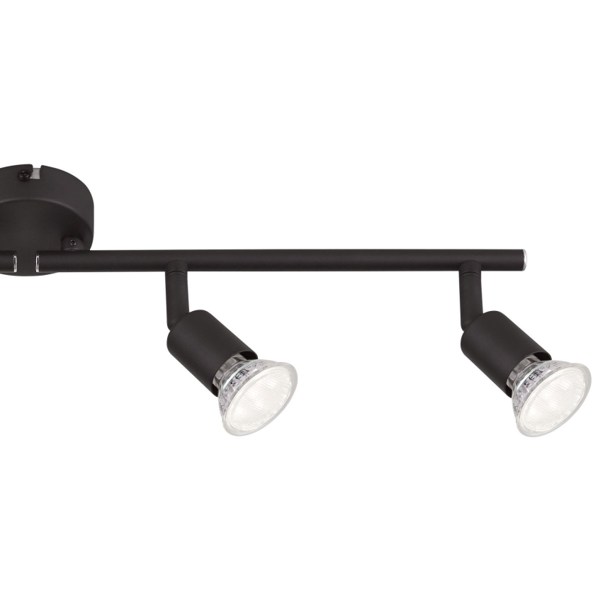 Globo - LED-Strahler 4xGU10/3W/230V schwarz