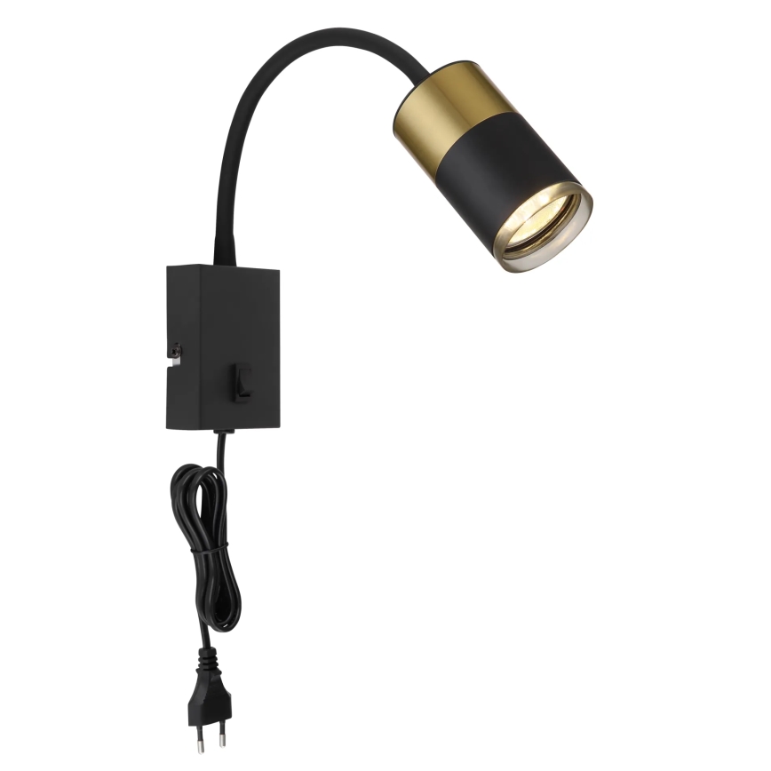 Globo - Wandstrahler 1xGU10/25W/230V schwarz/golden