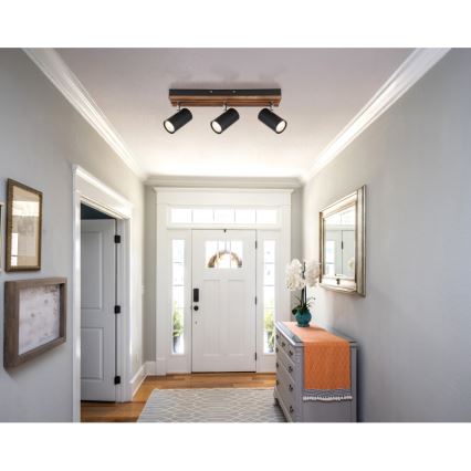 Globo - Strahler 3xGU10/25W/230V schwarz