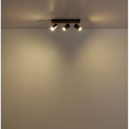 Globo - Strahler 3xGU10/25W/230V schwarz