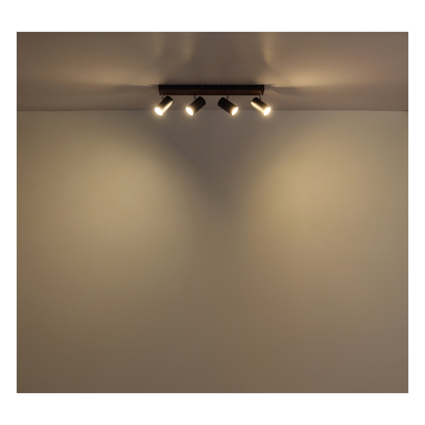 Globo - Strahler 4xGU10/25W/230V schwarz