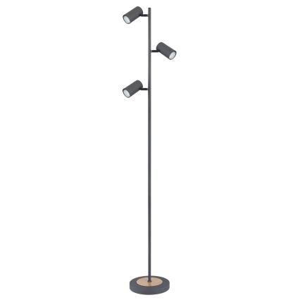 Globo - Stehleuchte 3xGU10/5W/230V grau