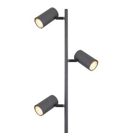 Globo - Stehleuchte 3xGU10/5W/230V grau