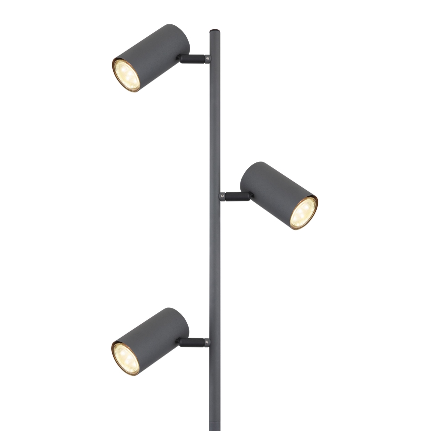 Globo - Stehleuchte 3xGU10/5W/230V grau