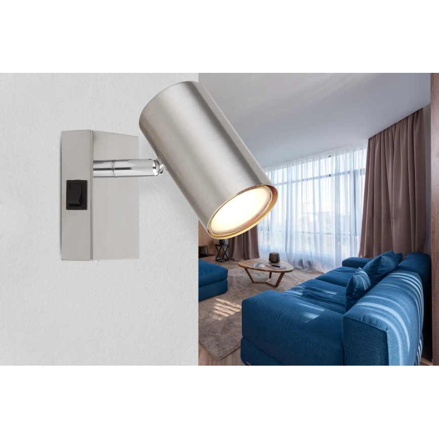 Globo - Wandstrahler 1xGU10/25W/230V matt Chrom