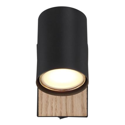Globo - Wand-Spotleuchte 1xGU10/25W/230V schwarz/braun