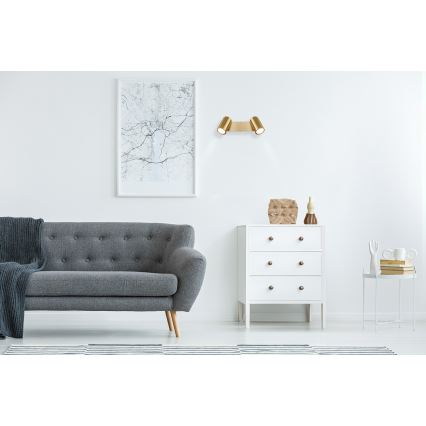 Globo - Strahler 2xGU10/35W/230V golden