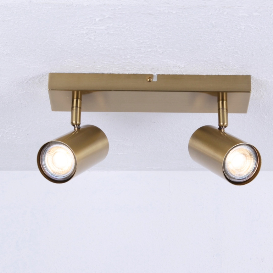 Globo - Strahler 2xGU10/35W/230V golden