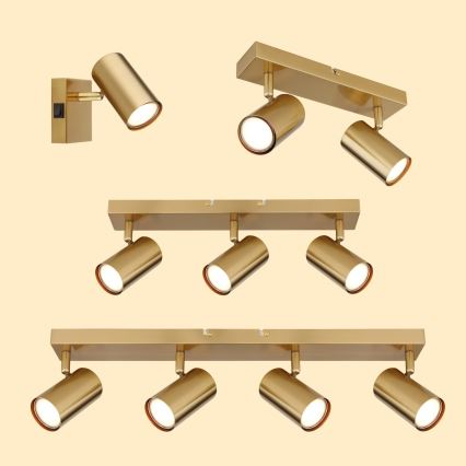 Globo - Strahler 2xGU10/35W/230V golden