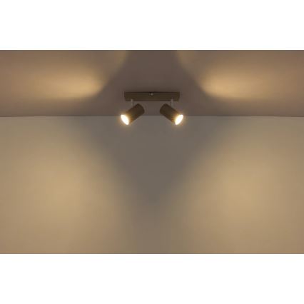 Globo - Deckenstrahler 2xGU10/35W/230V beige