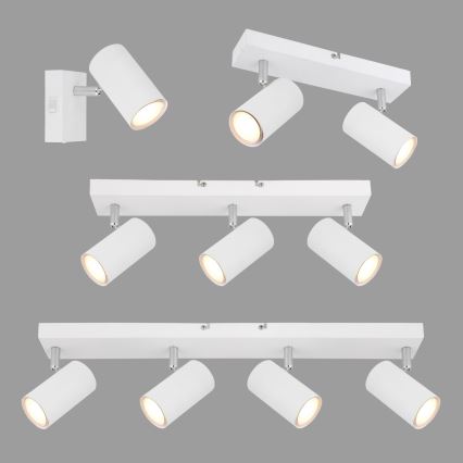 Globo - Einbauleuchte 2xGU10/35W/230V Weiß