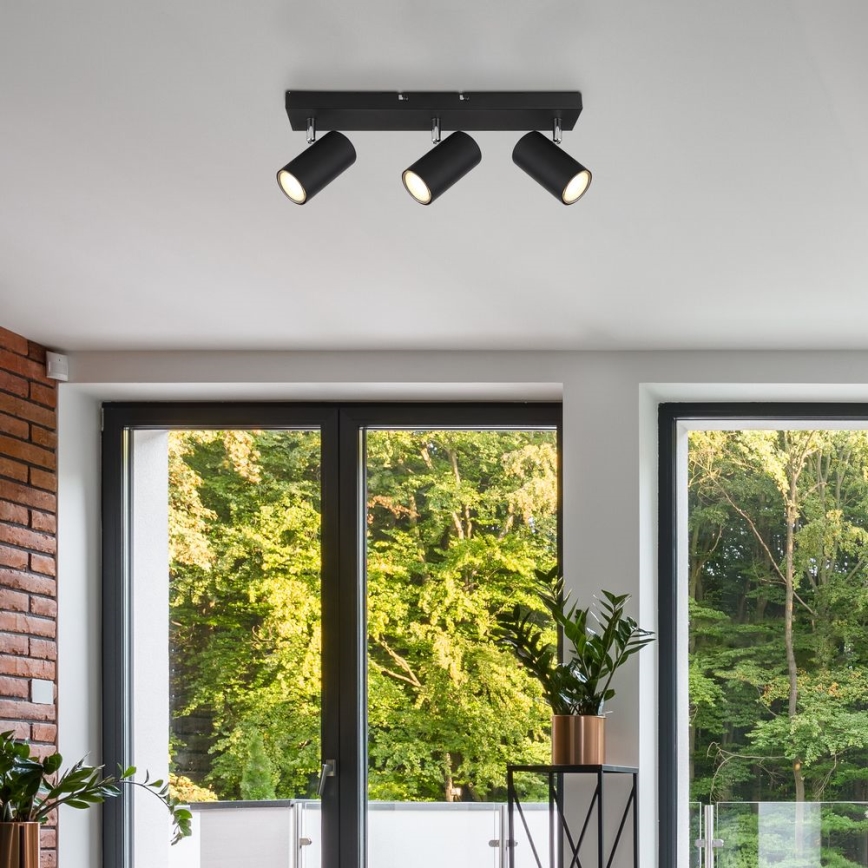 Globo - Deckenstrahler 3xGU10/35W/230V Schwarz