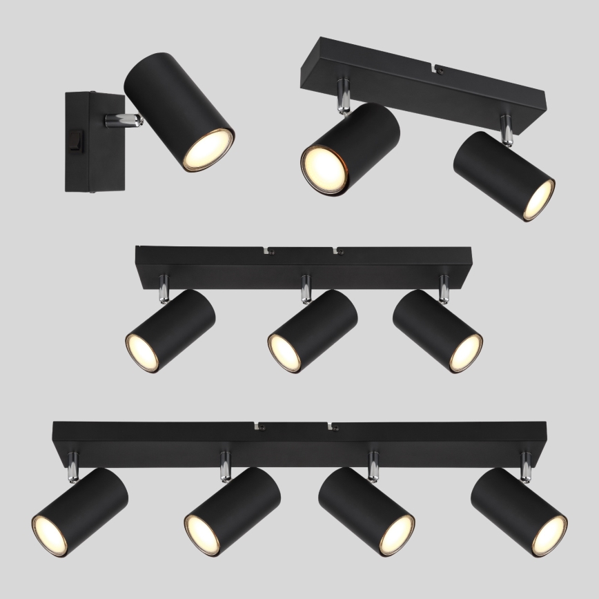 Globo - Deckenstrahler 3xGU10/35W/230V Schwarz