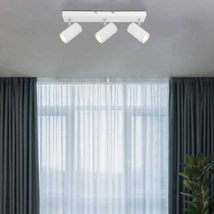 Globo - Deckenstrahler 3xGU10/35W/230V Weiß