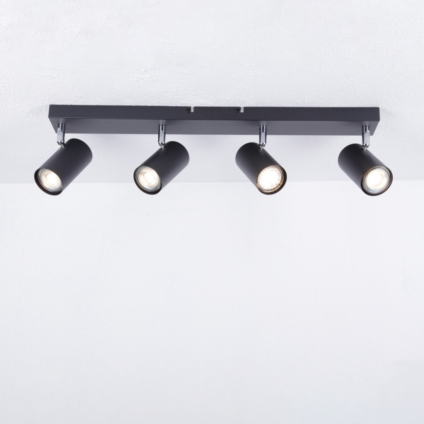 Globo - Deckenstrahler 4xGU10/35W/230V Schwarz