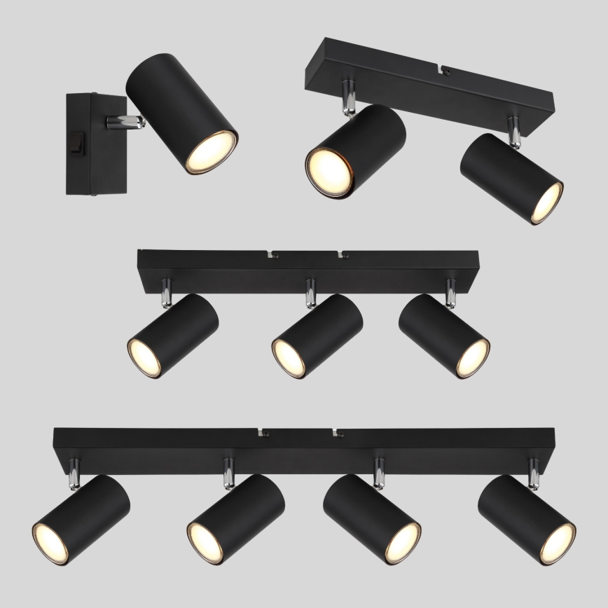 Globo - Deckenstrahler 4xGU10/35W/230V Schwarz