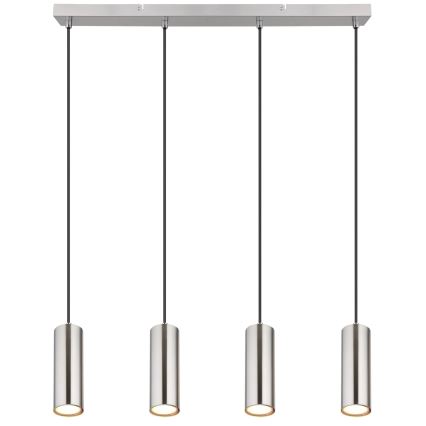 Globo - Hängeleuchte 4xGU10/35W/230V matt Chrom