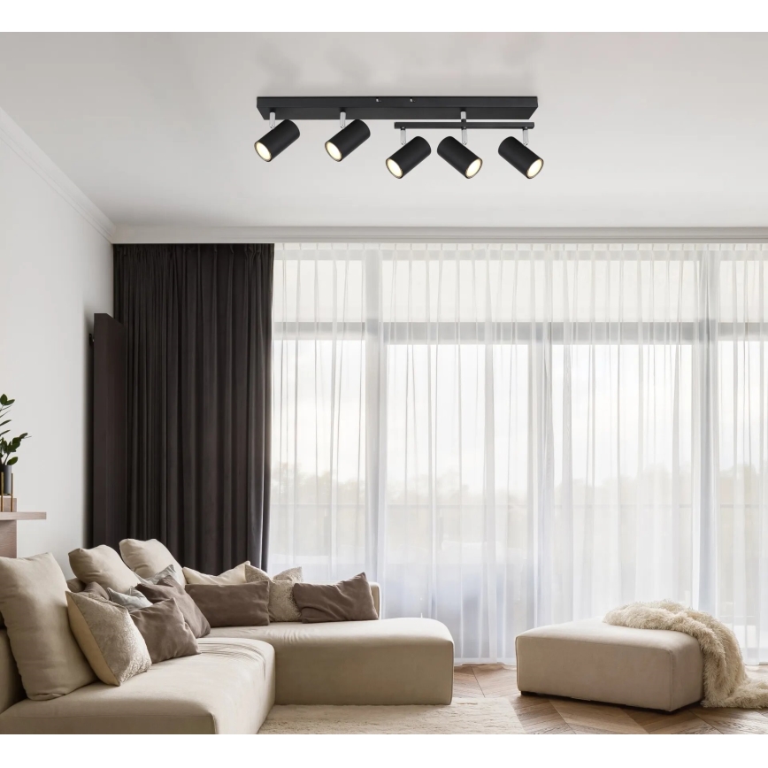 Globo - Strahler 5xGU10/35W/230V schwarz