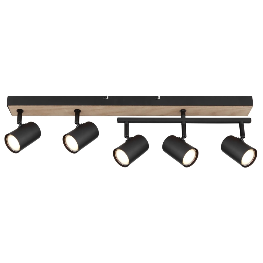 Globo - Strahler 5xGU10/35W/230V schwarz/braun