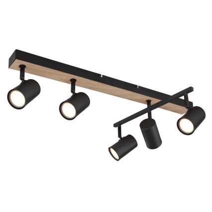 Globo - Strahler 5xGU10/35W/230V schwarz/braun