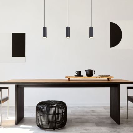 Globo - Hängeleuchte an Kabel 1xGU10/35W/230V schwarz