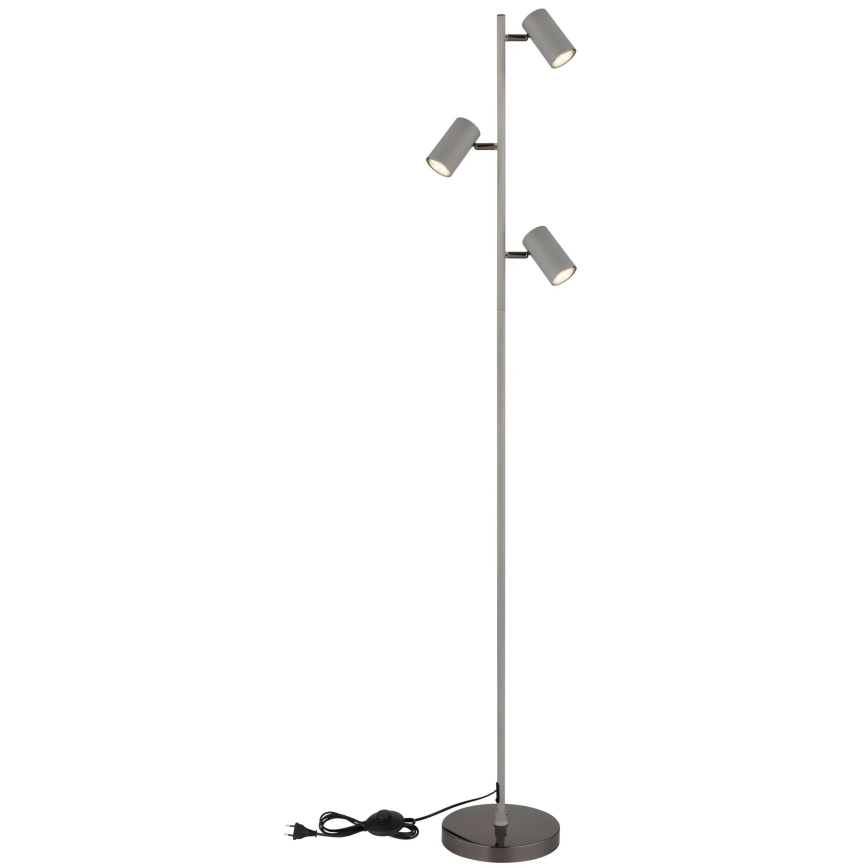 Globo - Stehleuchte 3xGU10/5W/230V grau