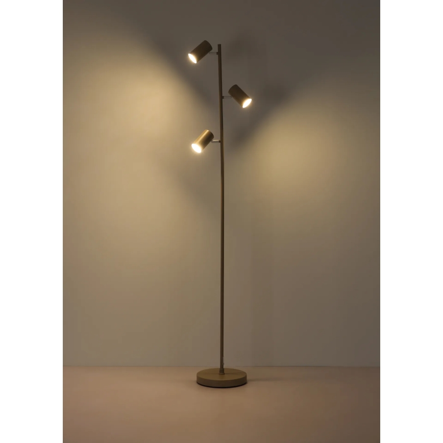 Globo - Stehleuchte 3xGU10/5W/230V beige