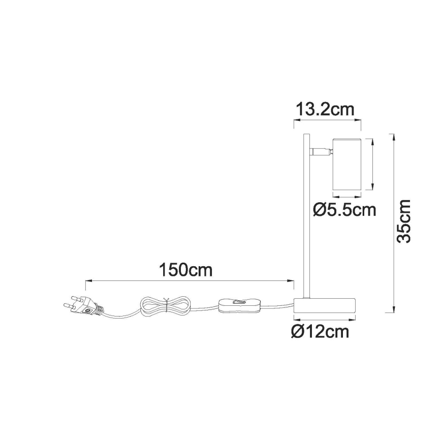 Globo - Tischlampe 1xGU10/5W/230V beige