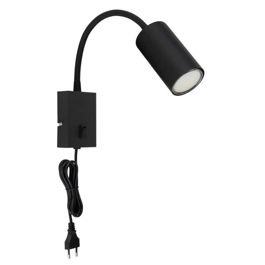 Globo - Flexible Wandleuchte 1xGU10/25W/230V schwarz