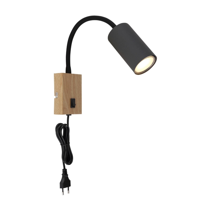 Globo - Flexible Wandleuchte 1xGU10/25W/230V grau/braun