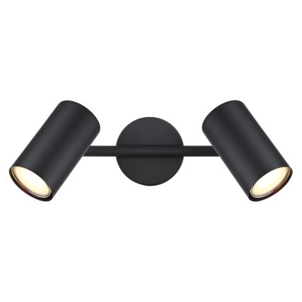 Globo - Strahler 2xGU10/25W/230V schwarz