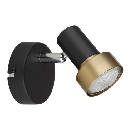 Globo - Wandstrahler 1xGU10/25W/230V schwarz/golden
