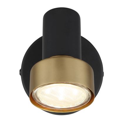 Globo - Wandstrahler 1xGU10/25W/230V schwarz/golden