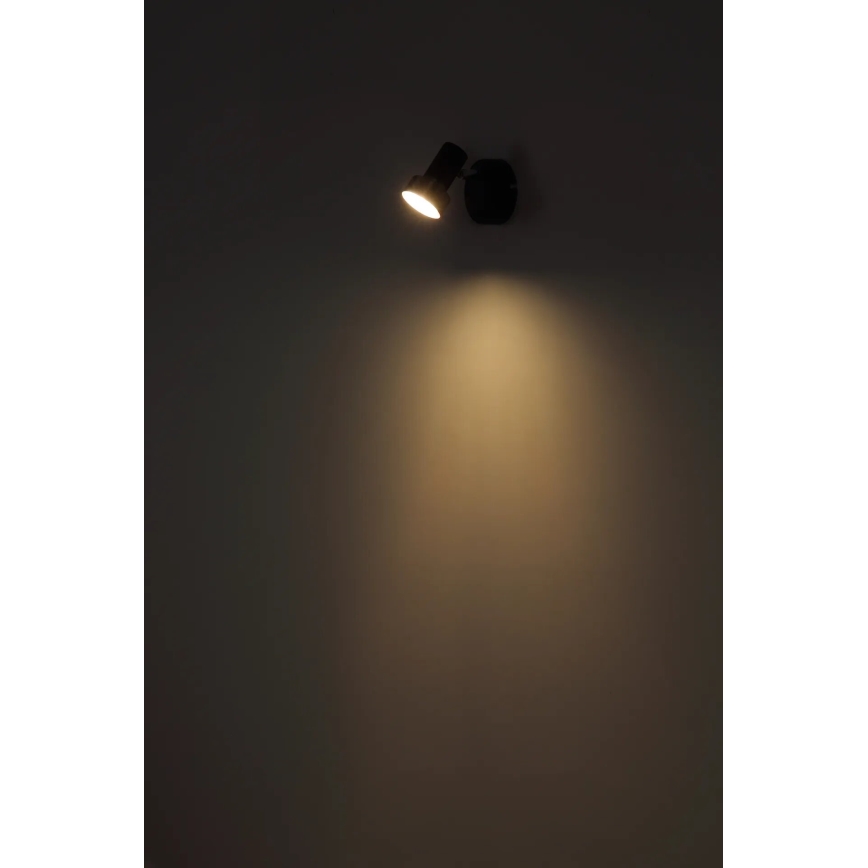 Globo - Wandstrahler 1xGU10/25W/230V schwarz/silbern