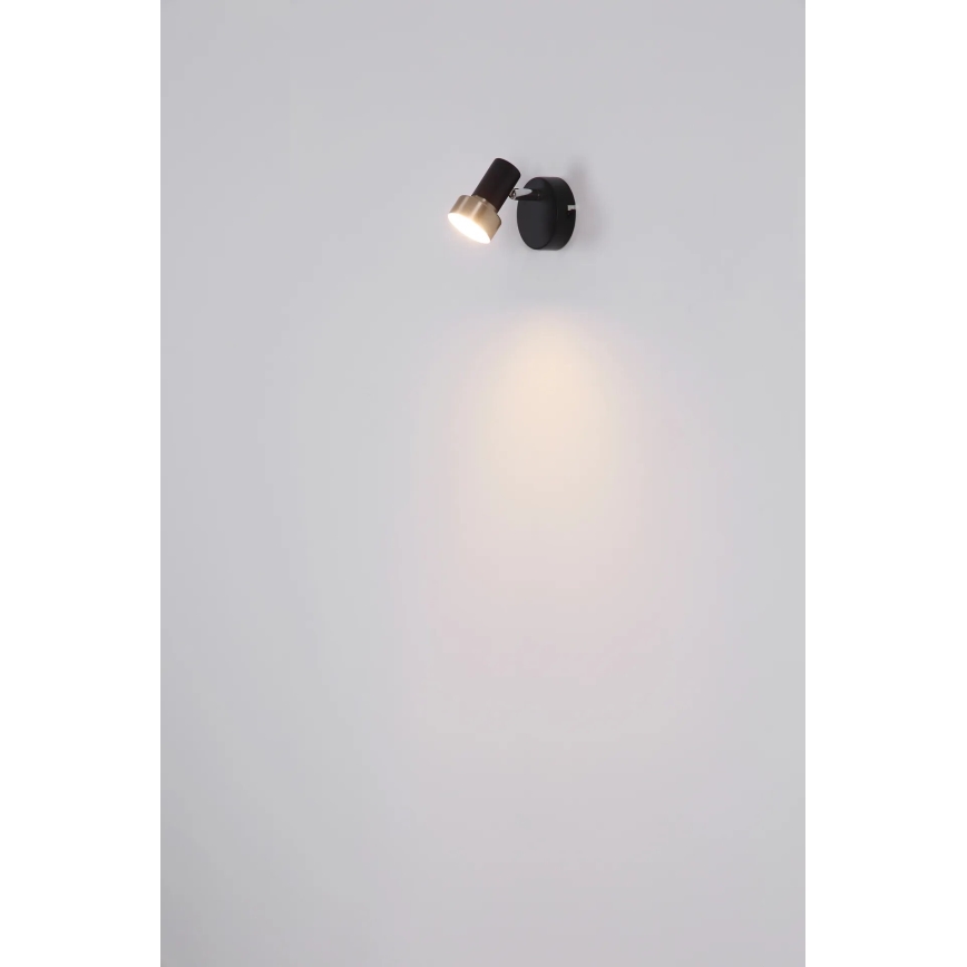 Globo - Wandstrahler 1xGU10/25W/230V schwarz/silbern