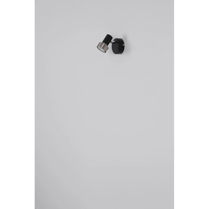 Globo - Wandstrahler 1xGU10/25W/230V schwarz/silbern