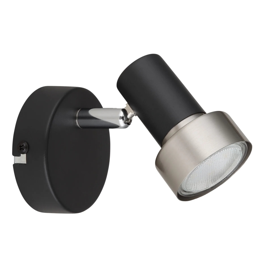 Globo - Wandstrahler 1xGU10/25W/230V schwarz/silbern