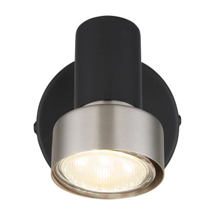 Globo - Wandstrahler 1xGU10/25W/230V schwarz/silbern