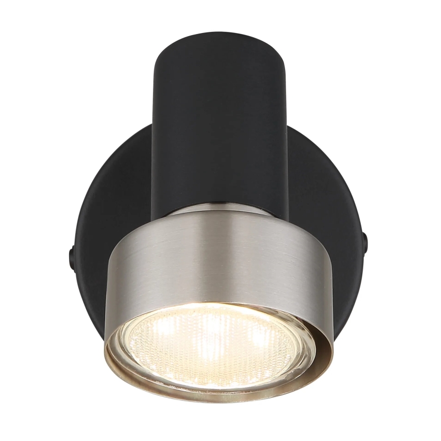 Globo - Wandstrahler 1xGU10/25W/230V schwarz/silbern