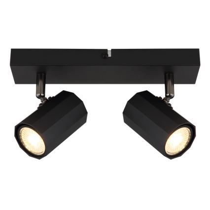 Globo - Strahler 2xGU10/25W/230V schwarz