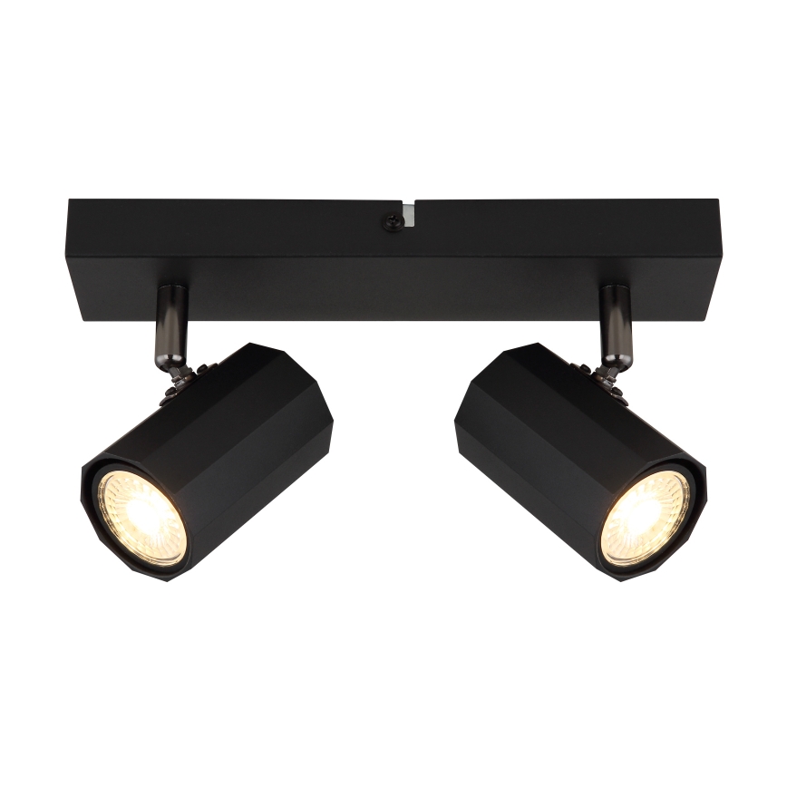 Globo - Strahler 2xGU10/25W/230V schwarz