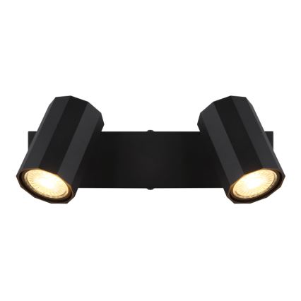 Globo - Strahler 2xGU10/25W/230V schwarz