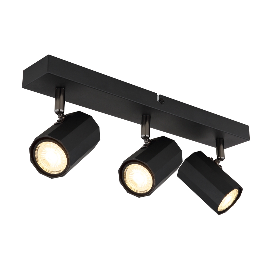 Globo - Strahler 3xGU10/25W/230V schwarz