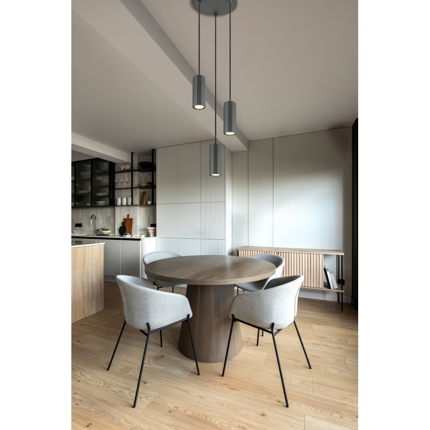 Globo - Hängeleuchte 3xGU10/25W/230V schwarz
