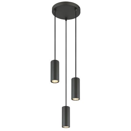 Globo - Hängeleuchte 3xGU10/25W/230V schwarz