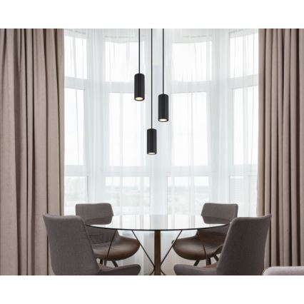 Globo - Hängeleuchte 3xGU10/25W/230V schwarz