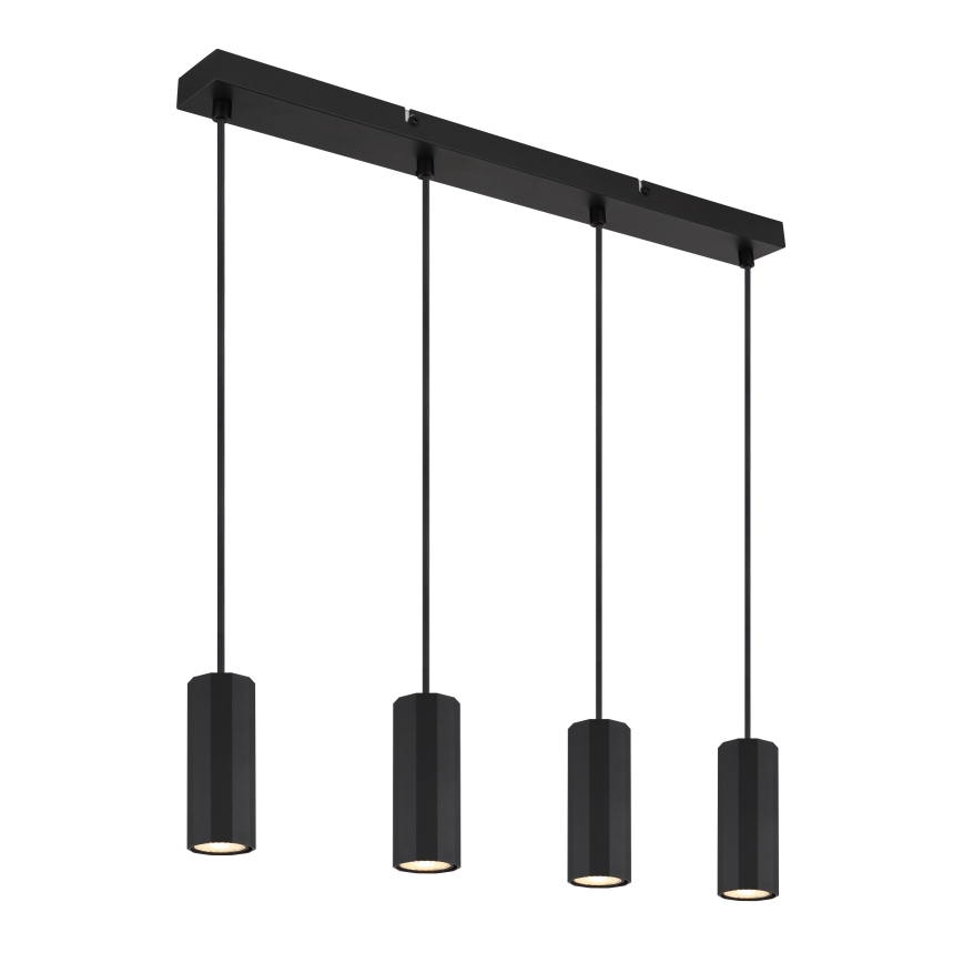 Globo - Hängeleuchte 4xGU10/25W/230V schwarz